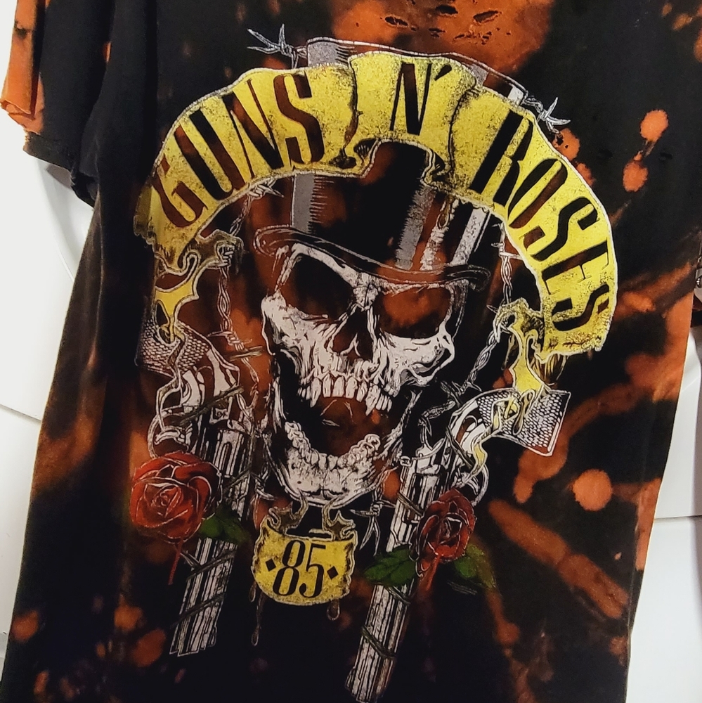 Distressed rock T shirt